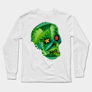 Plant Phrenology Skull - deadly bloom Long Sleeve T-Shirt